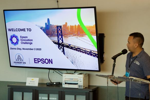 Epson Innovation Challenge #3 Demo Day Moderator Mallek Aminullah, Sr. Associate Corporate Innovation Services, Foundry 415 Innovation Group